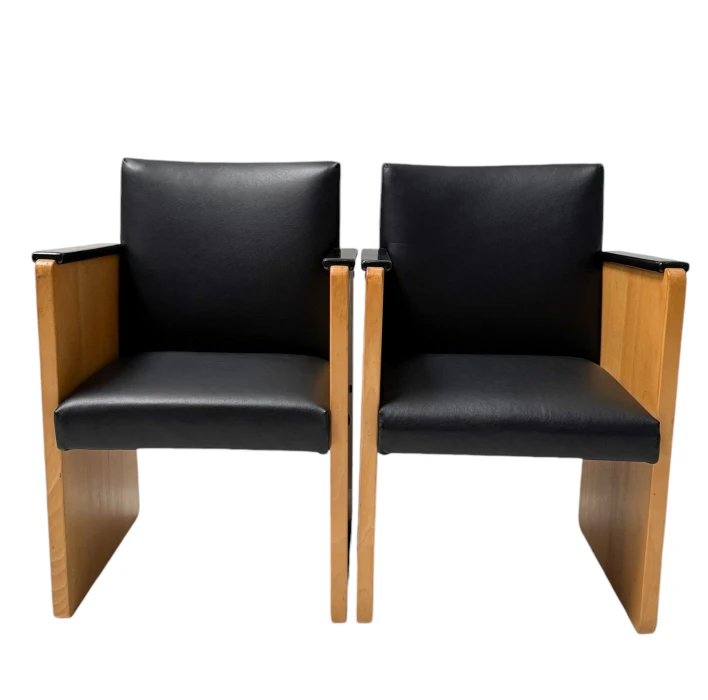 Pair of Art Deco Modernist Armchairs by Jan den Drijver for De Stijl, 1930s